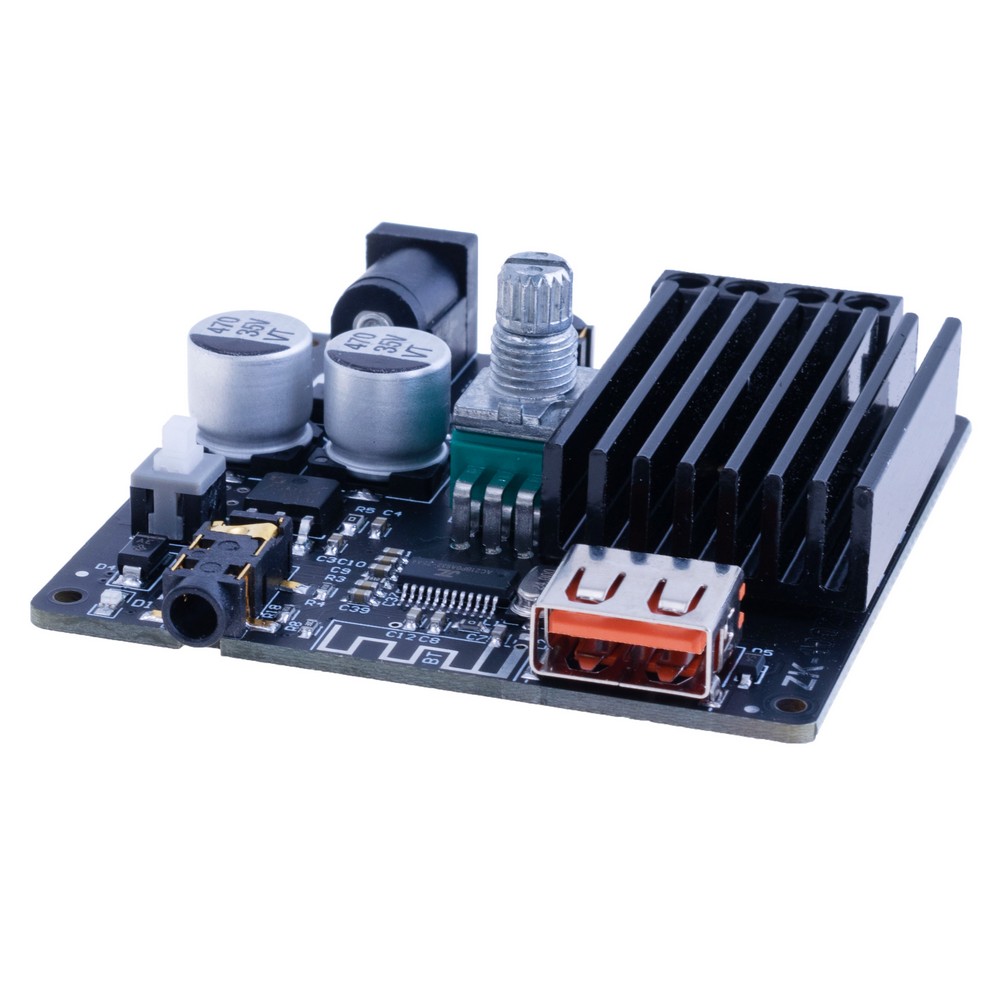 Стерео аудіо підсилювач з Bluetouth 5.0, 100W + 100W ZK-1002M