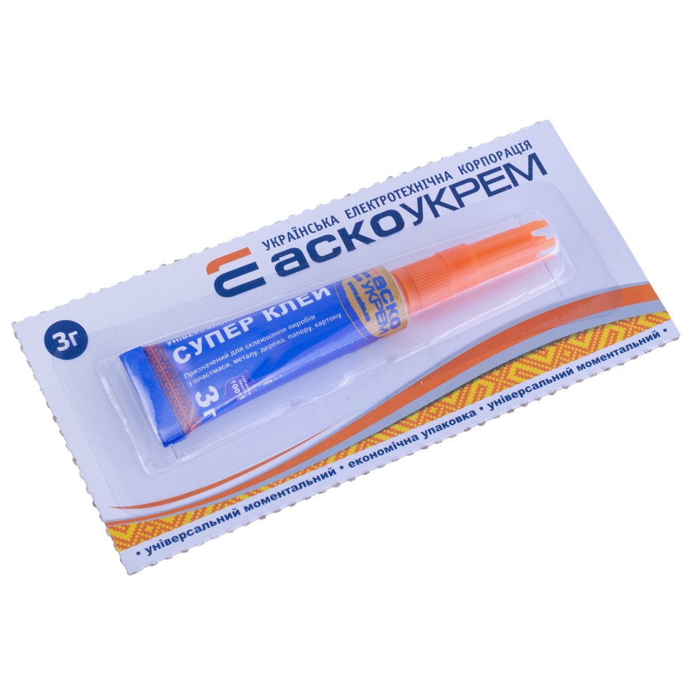 Супер Клей АСКО-УКРЕМ, 3г
