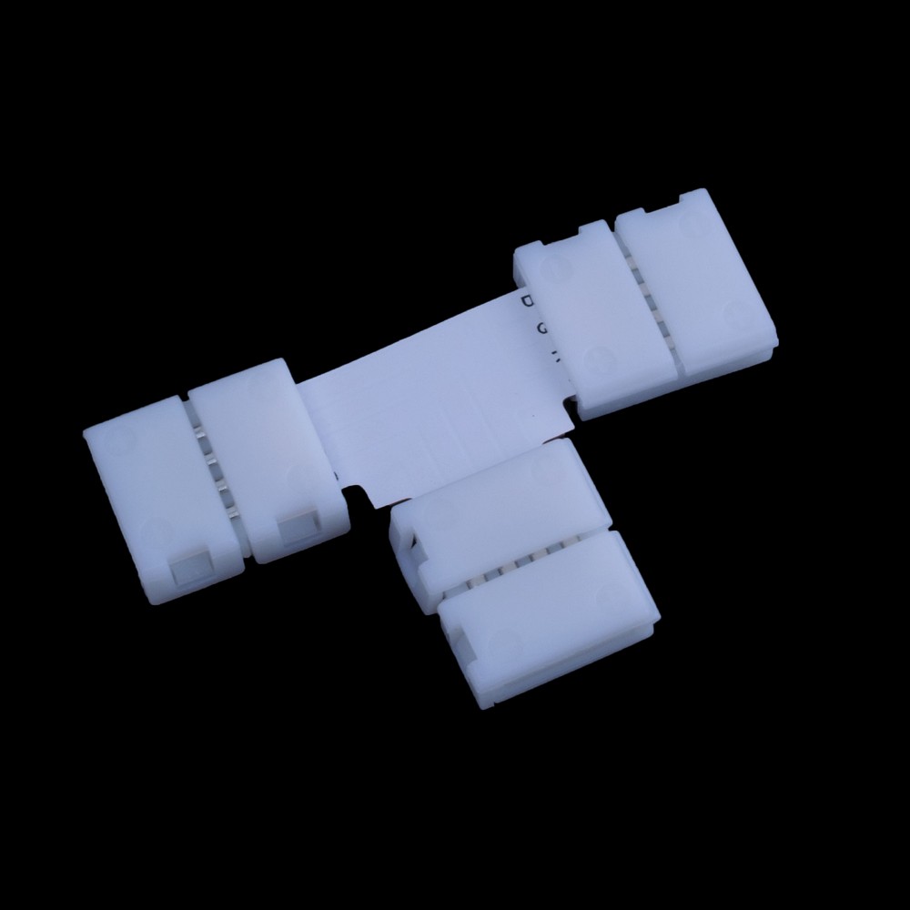 З'єднувач кутовий "T" 10mm LED 3528/5050, 4 контакти.