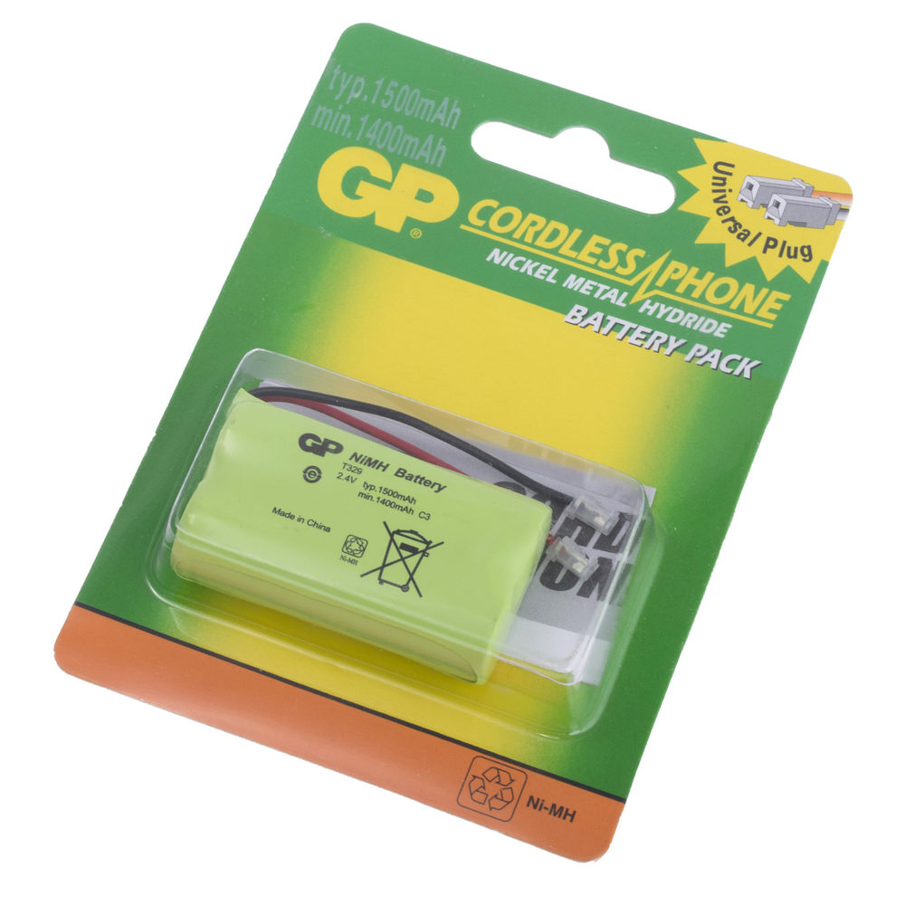 NiMH 1500mAh, 2,4V, T329 GP Batteries, нікель-метал-гідридний акумулятор T329-U1