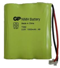 T392 NiMH, 3.6V, 1500mAh для побутових радіотелефонів, GPT392 NiMH, 3.6V, 1500mAh для побутових радіотелефонів, GP