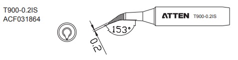 ATTEN T900-0.2IS (жало для паяльника)