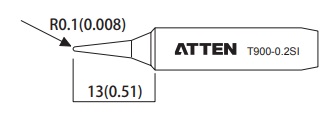 ATTEN T900-0.2SI (жало для паяльника)