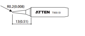 ATTEN T900-SI (жало для паяльника)