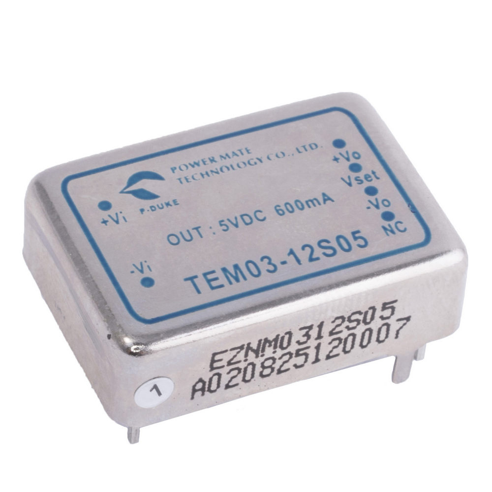 DC/DC перетворювач 3W, P-duke TEM03-12S05