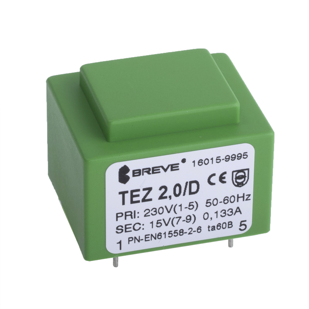 Трансформатор залитий 2VA, 15 V, TEZ2/D230/15V BREVE TUFVASSONS Трансформатор залитий 2VA, 15 V, TEZ2/D230/15V BREVE TUFVASSONS