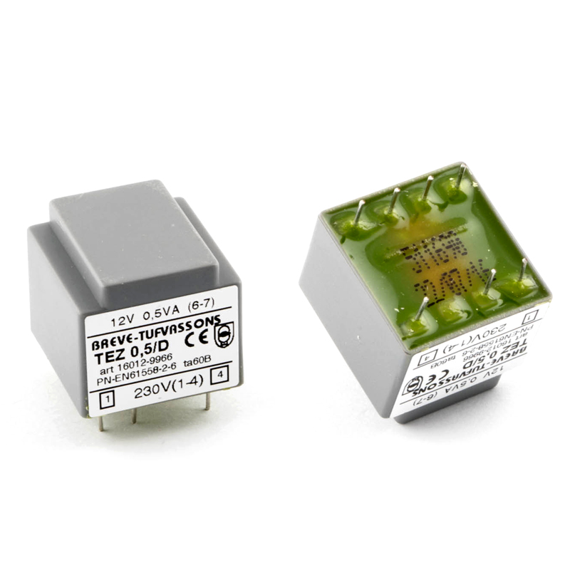 Трансформатор залитий 0,5VA, 12 V, TEZ0.5/D230/12V BREVE TUFVASSONS Трансформатор залитий 0,5VA, 12 V, TEZ0.5/D230/12V BREVE TUFVASSONS