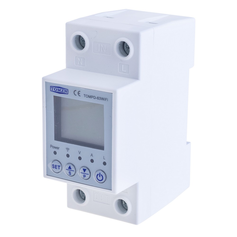 Розумний автоматичний вимикач для моніторингу та захисту TOMPD-63WIF With backlight 1-63A
