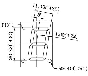 C-801E (індикатор семисегментний)