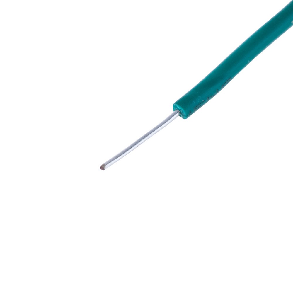 Провід одножильний луджений UL1007 (26AWG, 1xD0.13mm2, мідь, PVC), зелений Провід одножильний луджений UL1007 (26AWG, 1xD0.13mm2, мідь, PVC), зелений