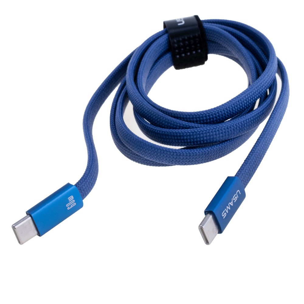 SJ783 U96 60W Type-C to Type-C Ultra-thin Charging & Data Cable (SJ783USB01 Blue – USAMS)