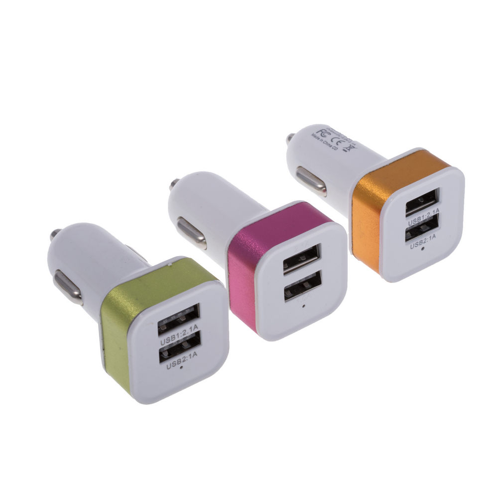 Універсальний зарядний пристрій для моб. телефонів 5V/1A/2.1A (2 порту USB) Універсальний зарядний пристрій для моб. телефонів 5V/1A/2.1A (2 порту USB)