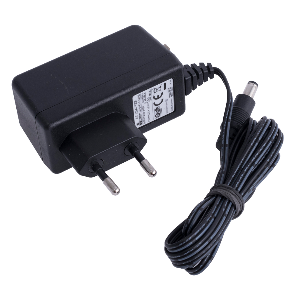 UP0181C-12PE 12V/1,5A (штекер прямий) UP0181C-12PE 12V/1,5A (штекер прямий)