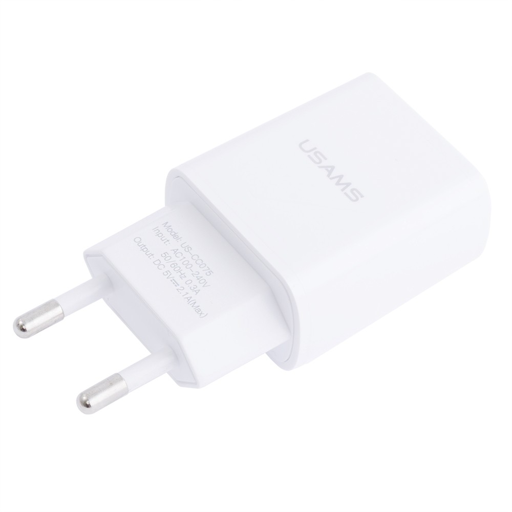 Зарядний пристрій US-CC075 T18 Single USB (USAMS) білий Зарядний пристрій US-CC075 T18 Single USB (USAMS) білий