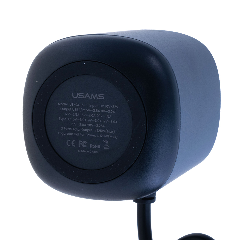 Автомобільний зарядний пристрій US-CC151 C28 245W (USAMS) сірий