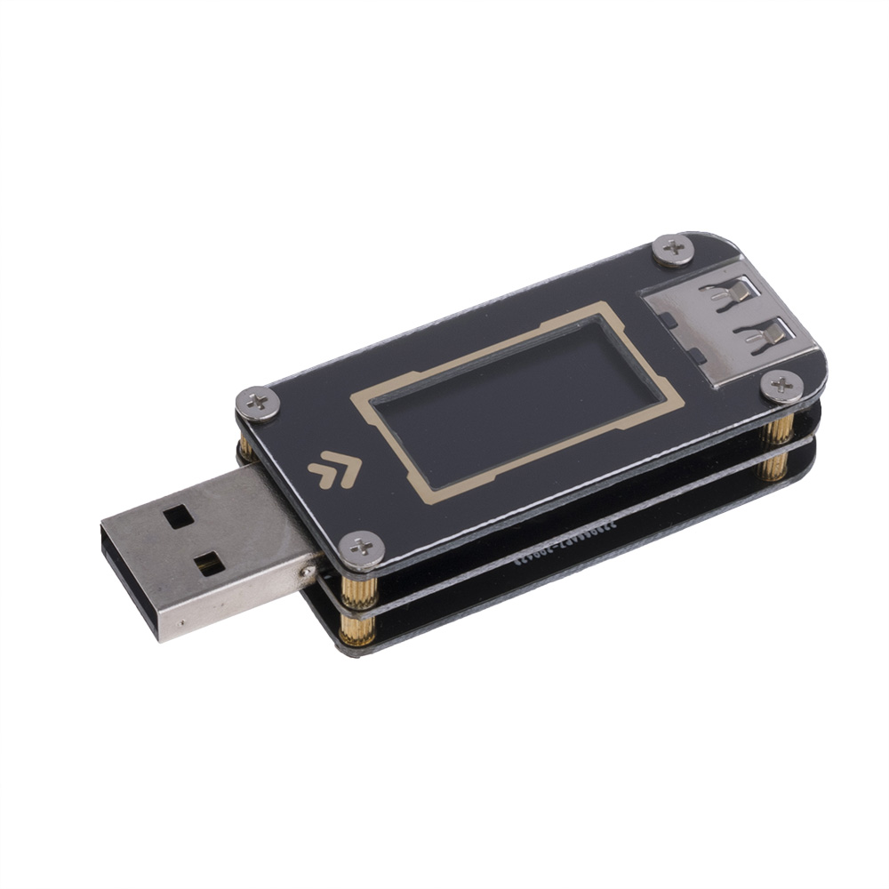 Кольоровий USB тестер (вольтметр, амперметр, контролер заряду) (FNB-28)