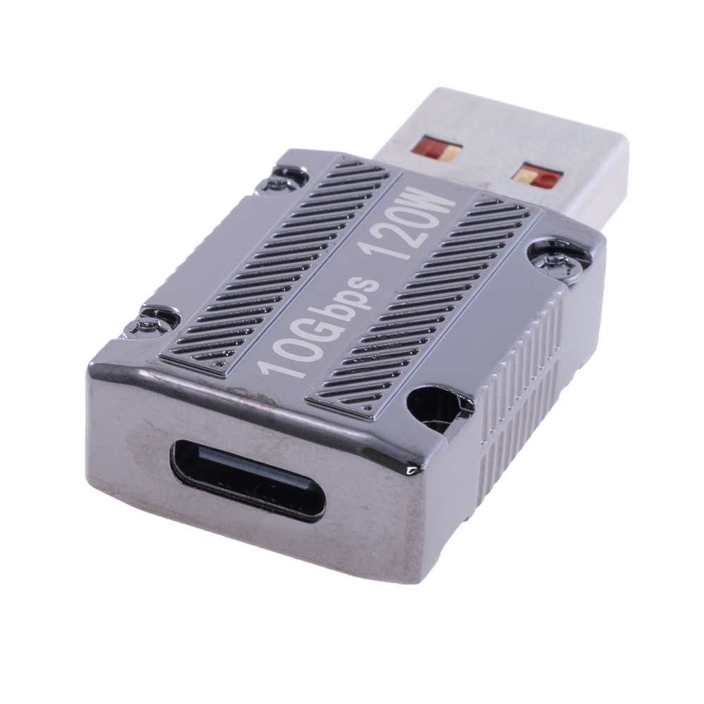 Перехідник з USB-A 3.0 в USB type-С, 10Gbps, 120W