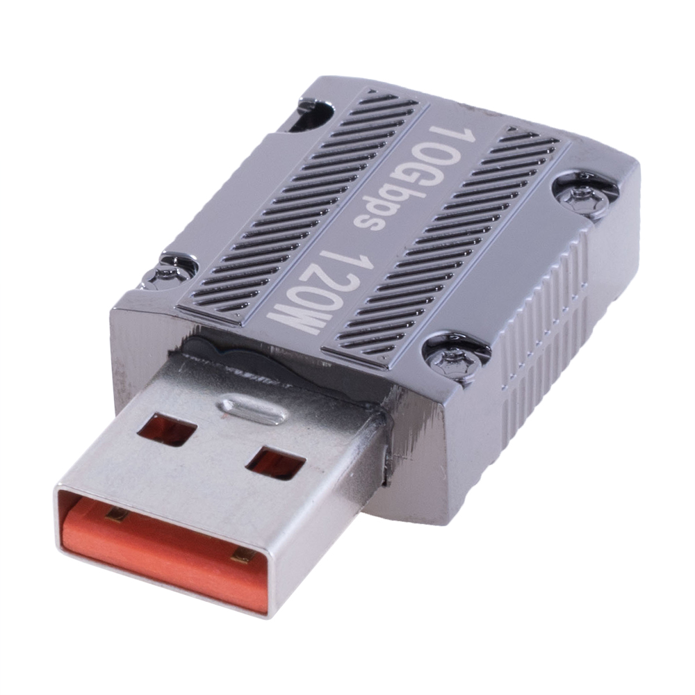 Перехідник з USB-A 3.0 в USB type-С, 10Gbps, 120W