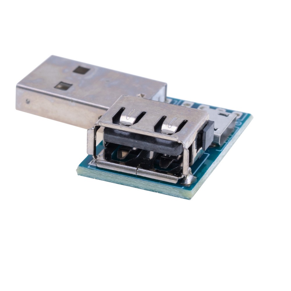 Перехідник-модуль USB-A male/ USB-A female/ microUSB/PCB-4pin