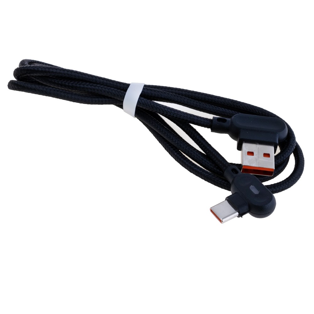 Провід USB-A / USB type-C кутовий 1м.
