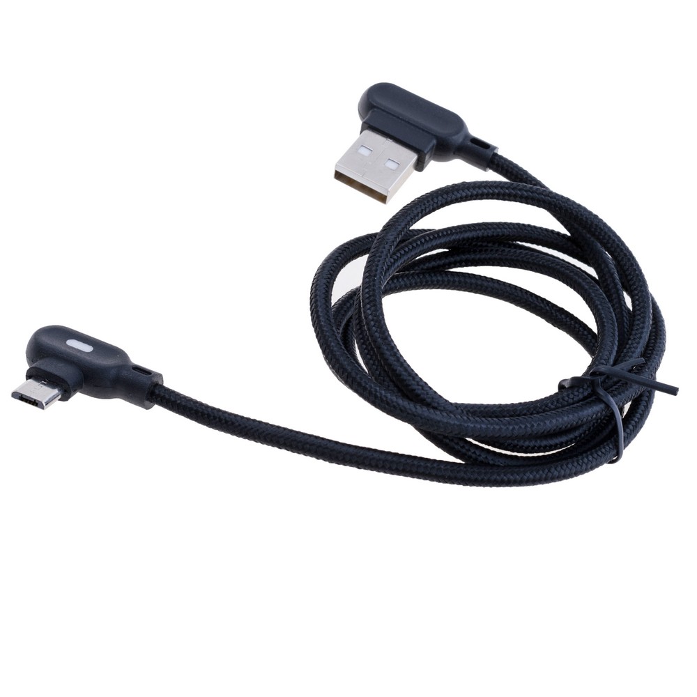 Провід USB-A / USB type-C кутовий 1м.