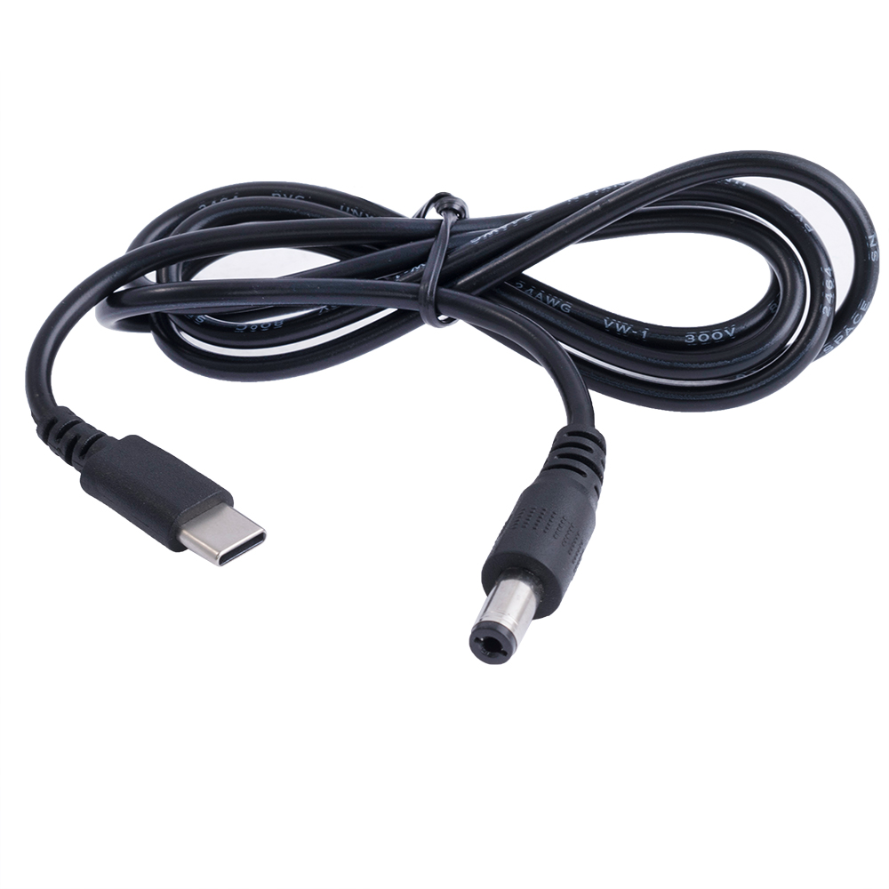 Кабель перетворювач USB-C PD в 5.5x2.1mm 12VDC 1м