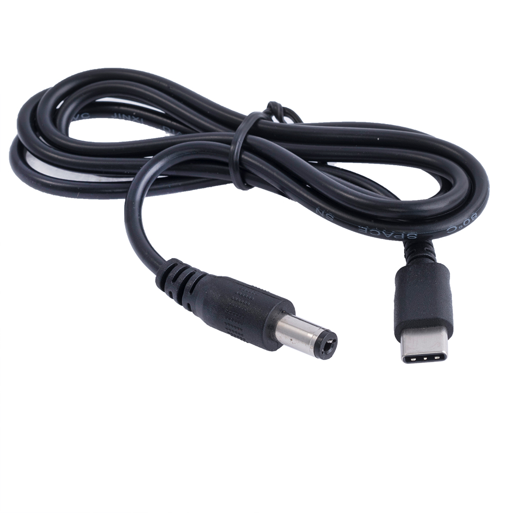 Кабель перетворювач USB-C PD в 5.5x2.1mm 20VDC 1m