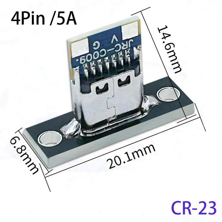 Роз'єм Type-C (4pin/5A, CR-23) на платі на панель