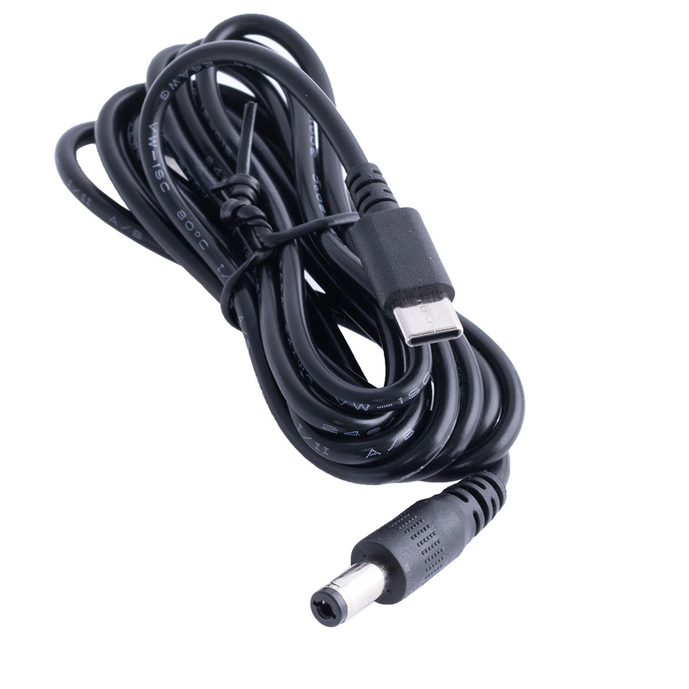 Кабель преобразователь USB-C PD в 5.5x2.1mm 15VDC 2m Кабель преобразователь USB-C PD в 5.5x2.1mm 15VDC 2m