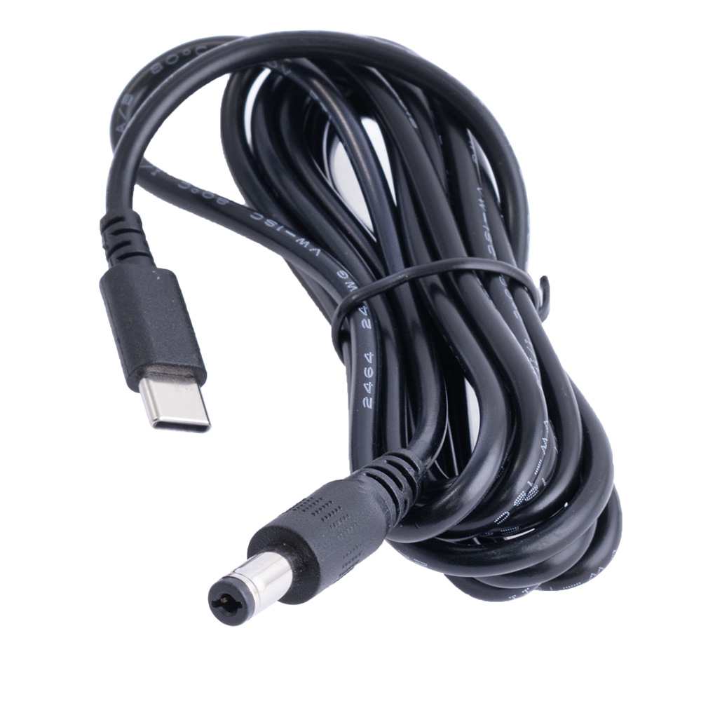 Кабель перетворювач USB-C PD в 5.5x2.1mm 20VDC 2m