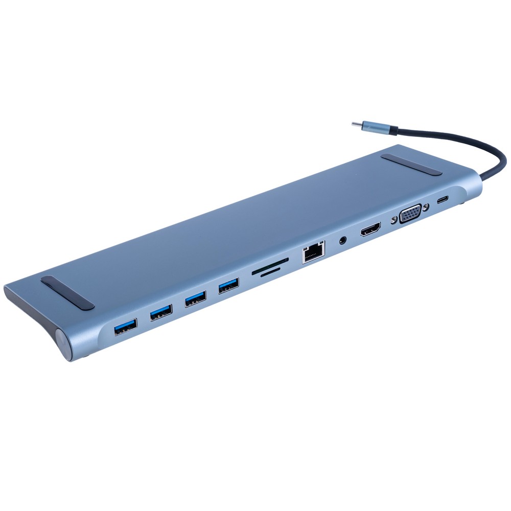 Концентратор, підставка USB 3.0, type-С HUB 11 в 1