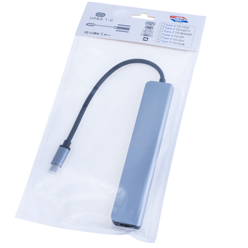 Концентратор USB 3.0, type-С HUB 9в1