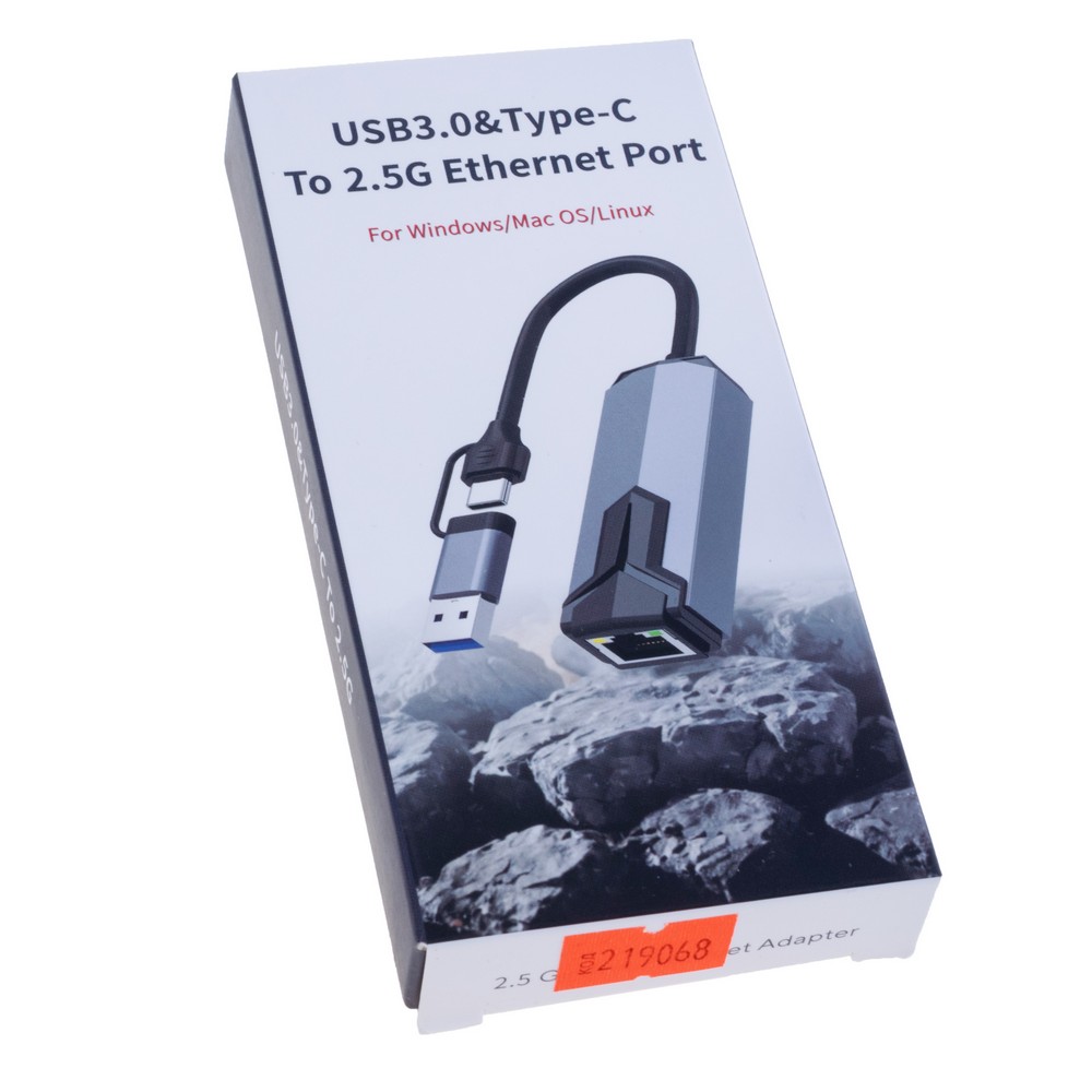Адаптер USB3.0/Type-C у Ethernet port 2.5G