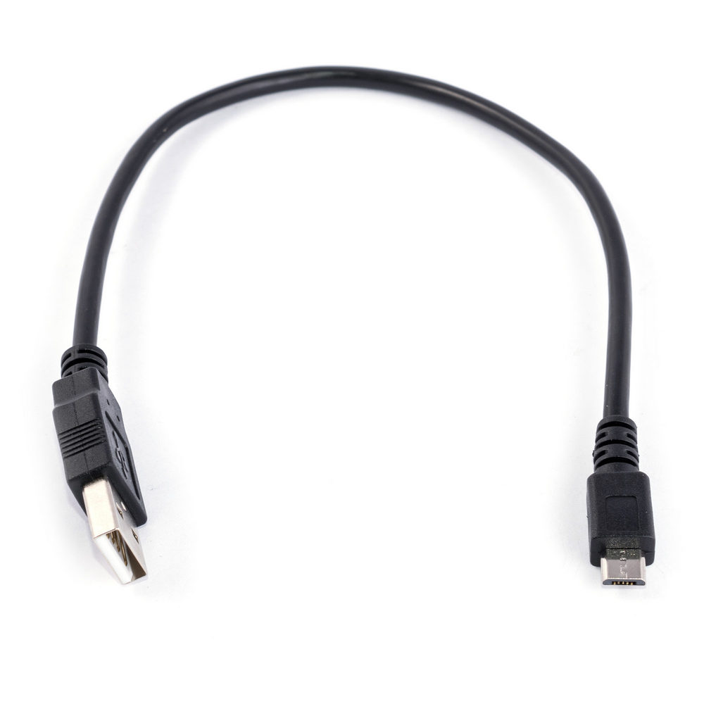 Кабель USBA-plug - USBmicro - plug длина 0,3м, черный (UUSB-MICBM-0.3BK)