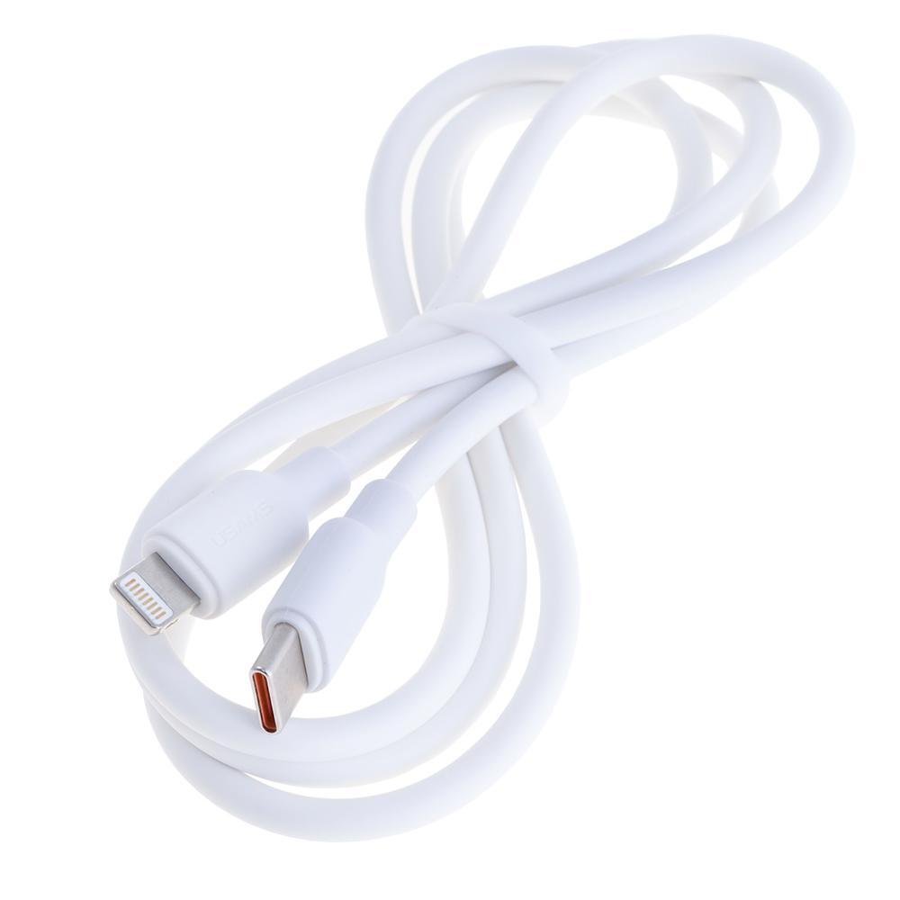 Кабель USB Lighting PD20W 1m, білий (SJ610USB01 – USAMS)
