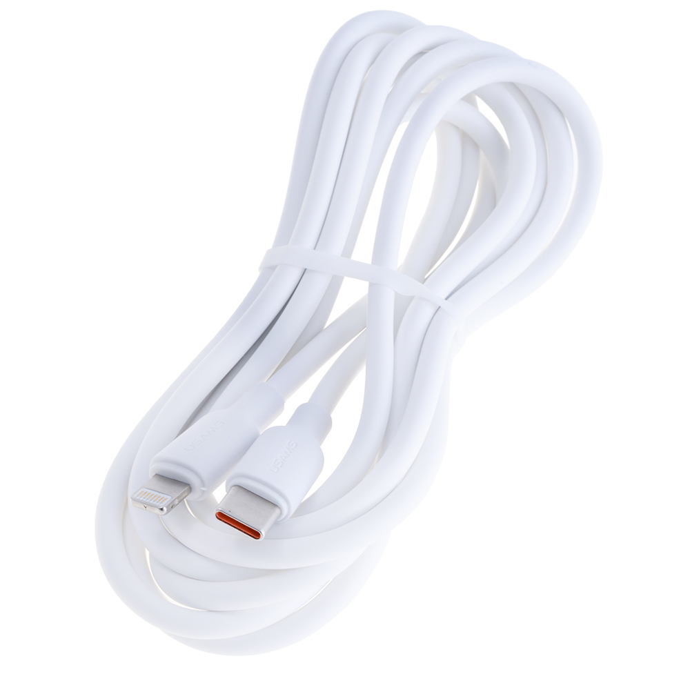 Кабель USB Lighting PD20W 2m, білий (SJ611USB01 – USAMS)