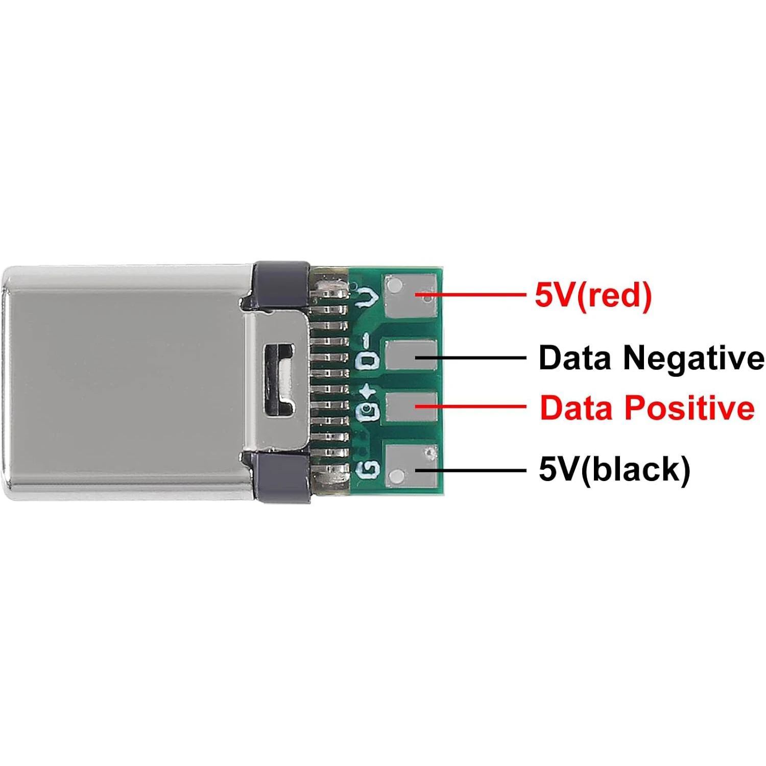 Роз'єм USB 3.1 Type-C 24 pin на кабель (чорний)