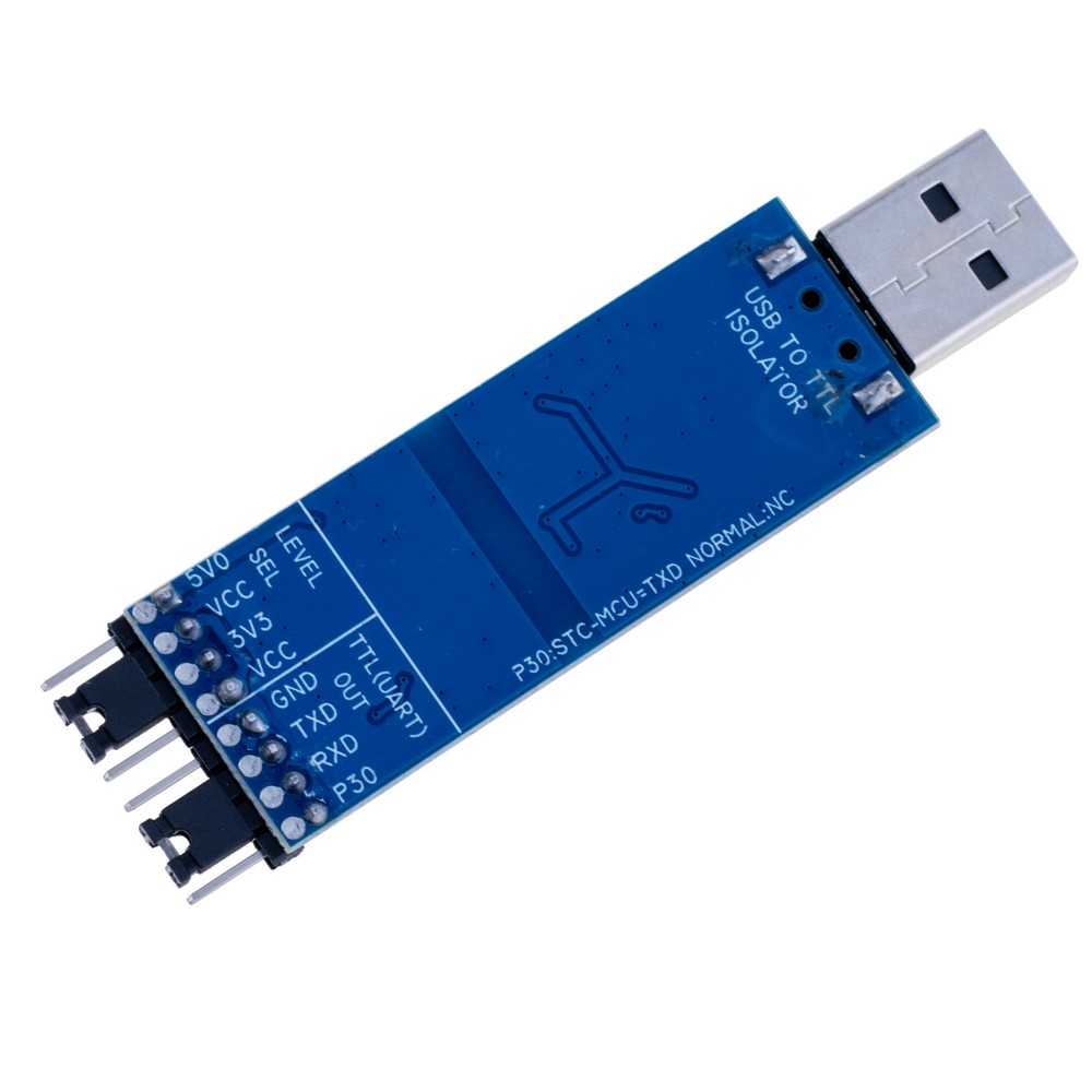 Перетворювач USB To TTL на базі CH340, ізольований модуль