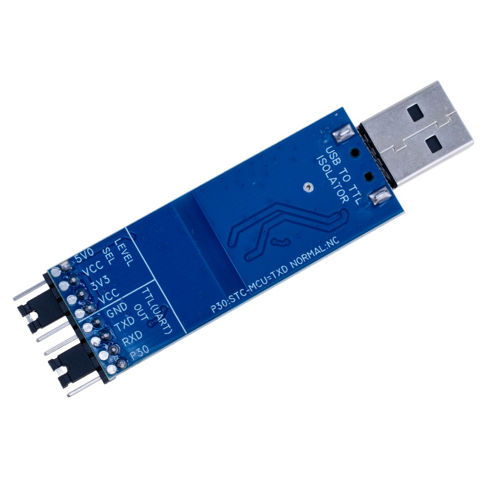 Перетворювач USB To TTL на базі CP2102, ізольований модуль Перетворювач USB To TTL на базі CP2102, ізольований модуль