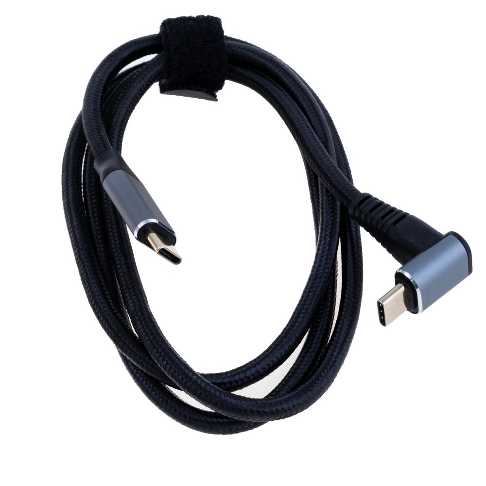 Провід USB type-C male кутовий / USB type-C male , PD100W 1метр