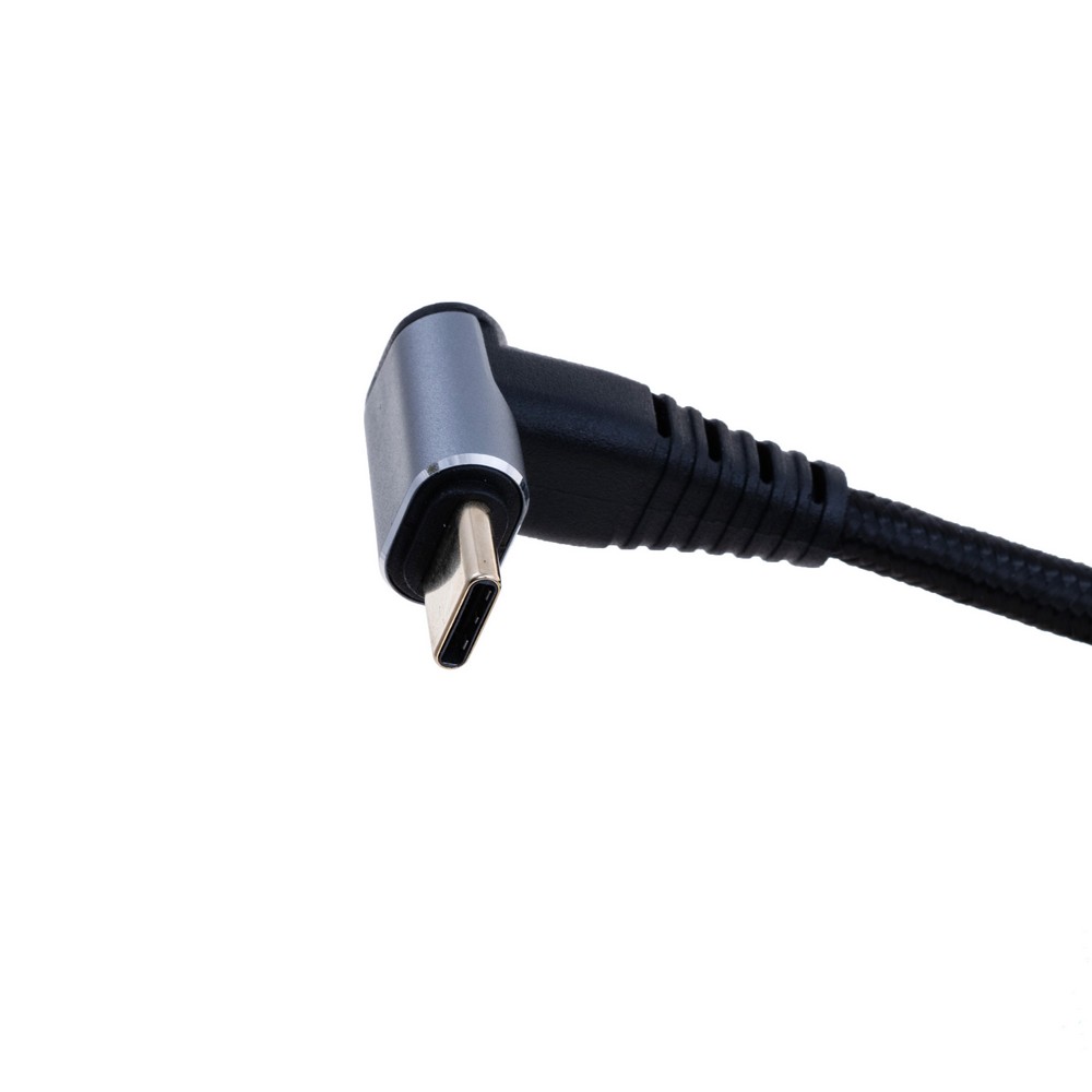 Провід USB type-C male кутовий / USB type-C female , PD100W 1,5m