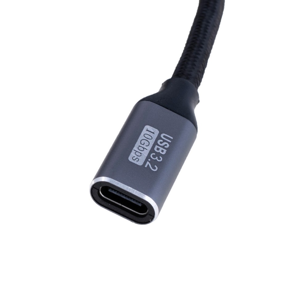 Провід USB type-C male кутовий / USB type-C female , PD100W 1,5m