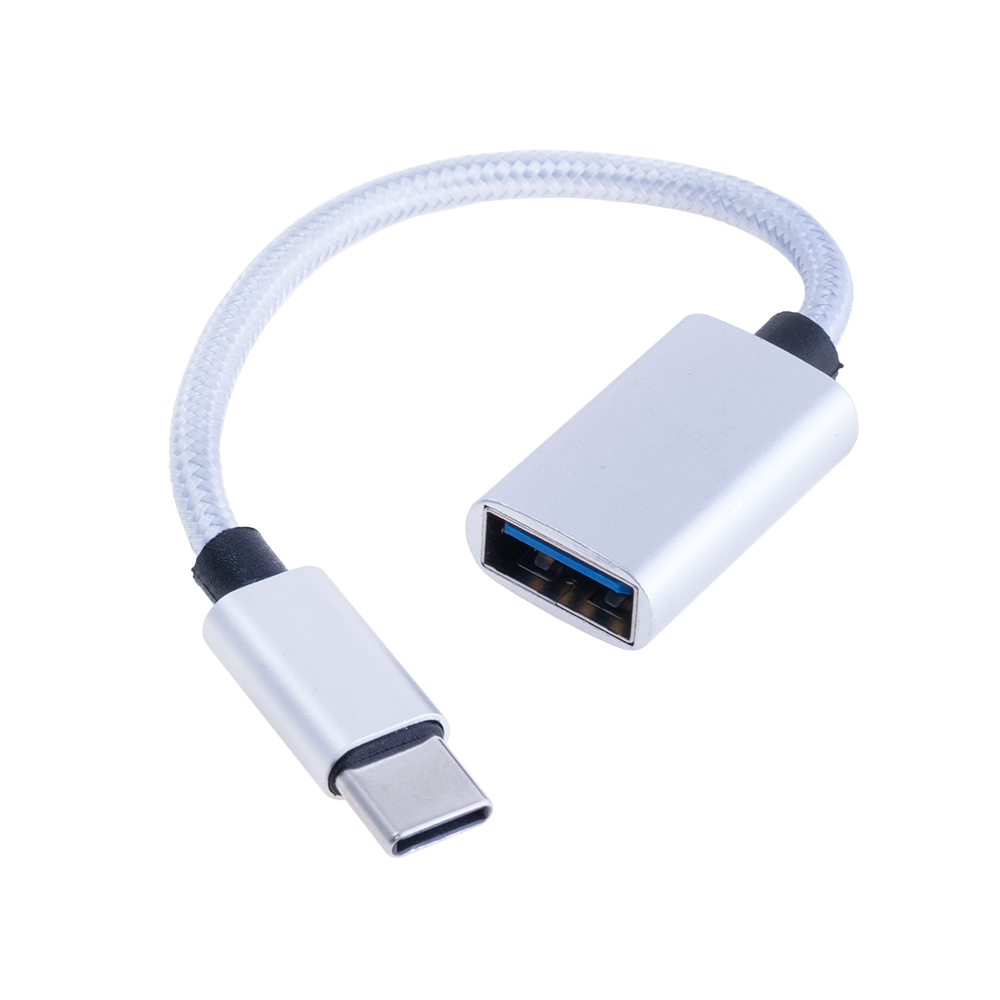 Кабель USB type-C на USB-A "мама" 15см