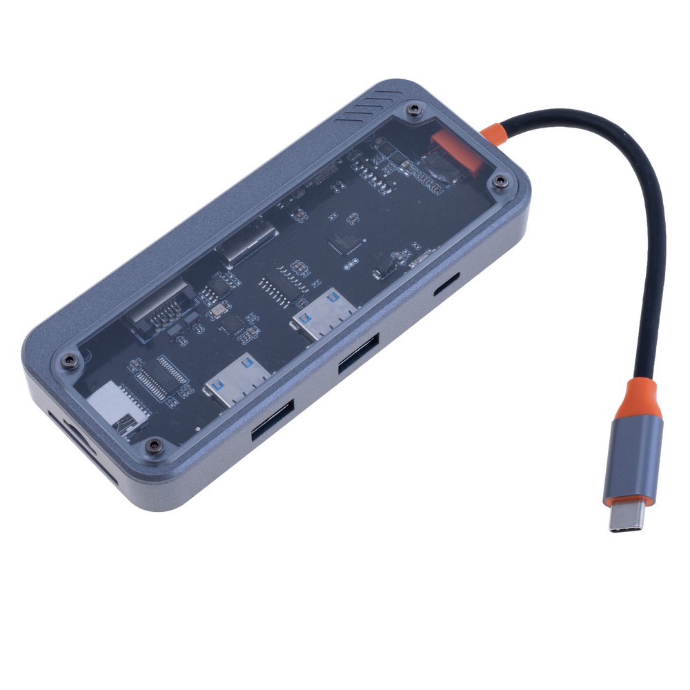 Док-станція USB Type-C 8-в-1 з HDMI, RJ45, USB 3.0, USB 2.0, PD, SD/TF