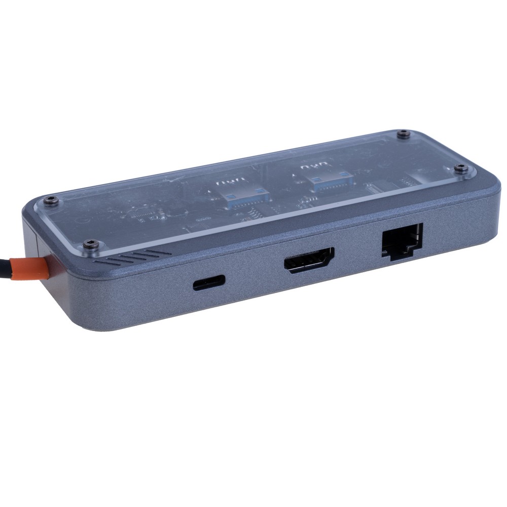 Док-станція USB Type-C 8-в-1 з HDMI, RJ45, USB 3.0, USB 2.0, PD, SD/TF