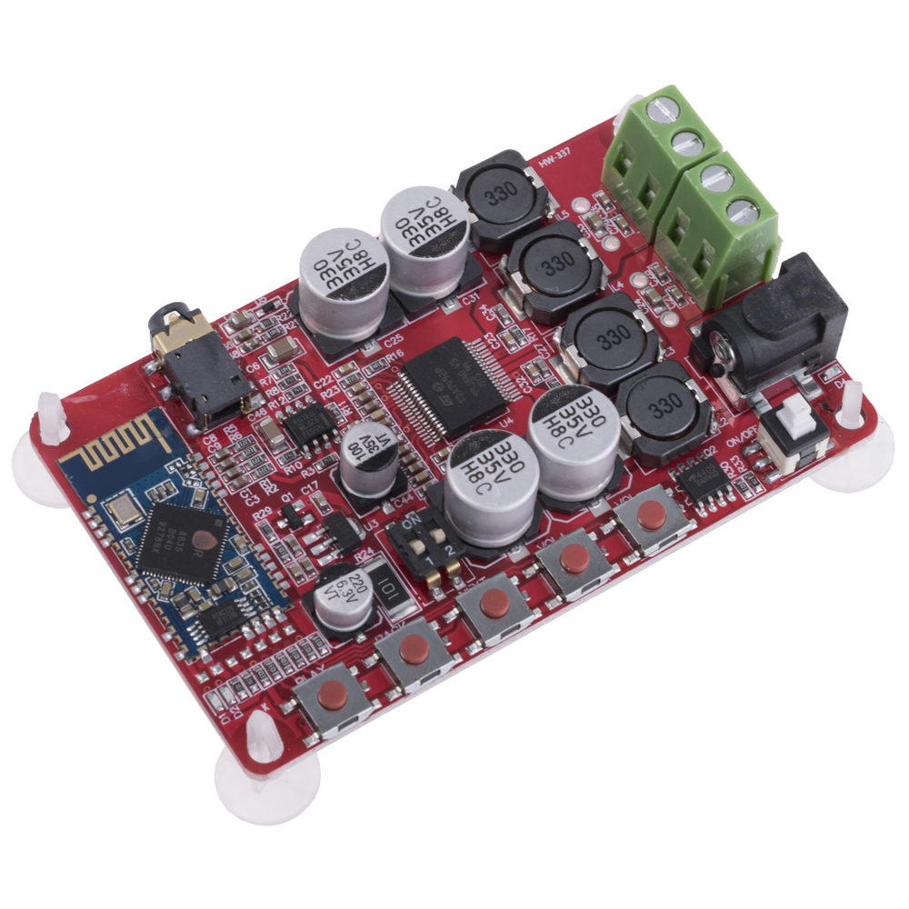 Підсилювач звукових частот (ПЗЧ) стерео 50W з Bluetooth на мікросхемі TDA7492 Підсилювач звукових частот (ПЗЧ) стерео 50W з Bluetooth на мікросхемі TDA7492