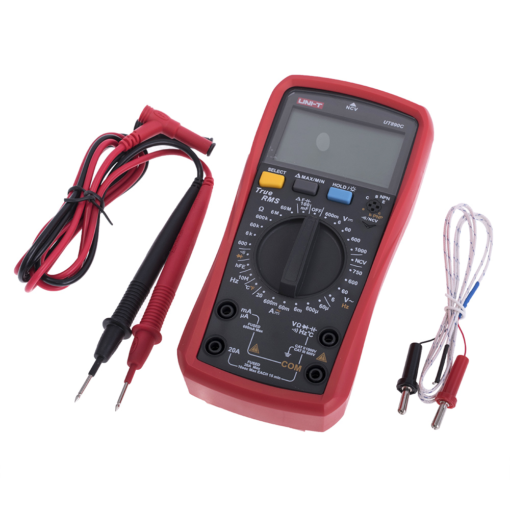 UT890C (UNI-T) Digital Multimeter прим'ята картонна коробка