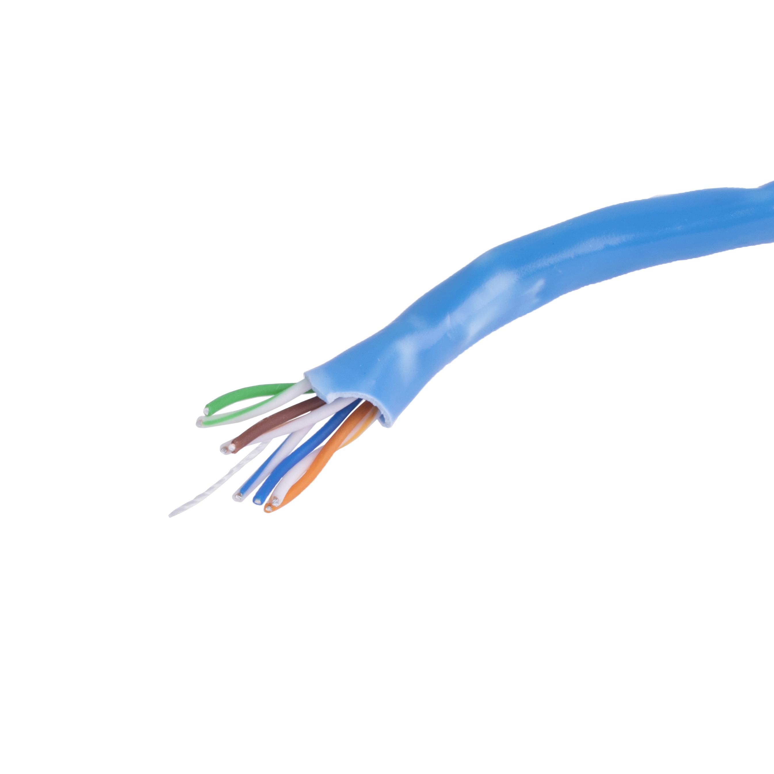 Вита пара UTPD/CCA-E (U/UTP; 5e; 4x2x24AWG; одножильний; CCA; PVC; блакитний)