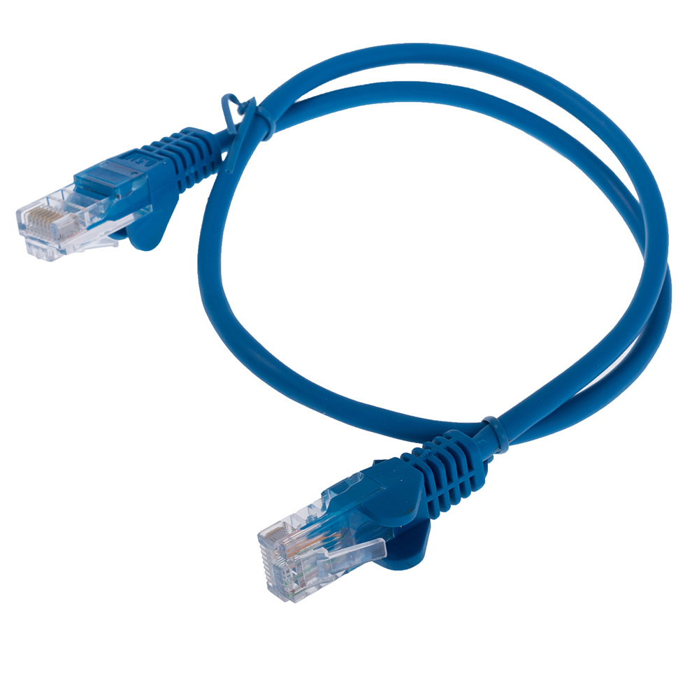 Патч-корд U / UTP5-CCA-010BL (шнур з'єднувальний, 1м синій)