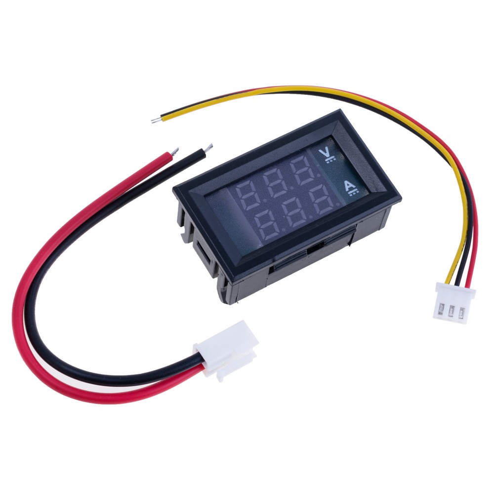 Вольт-амперметр 0.28" DC100V/10A (DSN-VC288) червоний/синій